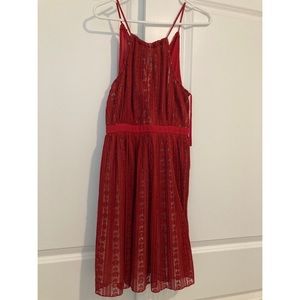 Ruby red Francesca’s lace dress